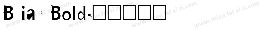 Briar Bold字体转换